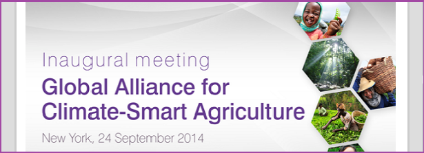 Inaugural meeting: Global Alliance for Climate-Smart Agriculture