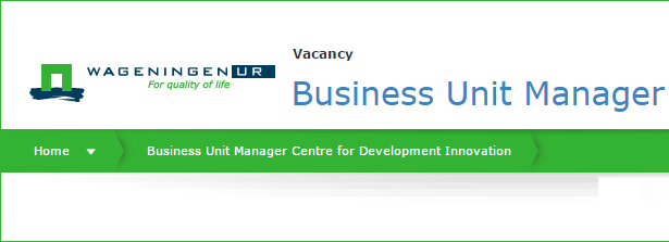 Business Unit Manager CDI