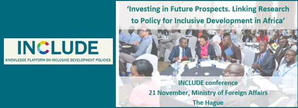 INCLUDE Conference Ïnvesting in Future Prospects"- November 21, 2018