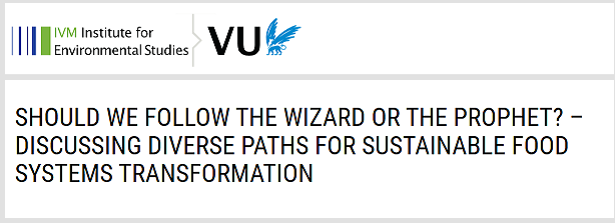 Should we follow the wizard or the prophet - VU - IVM, September 13, 2019