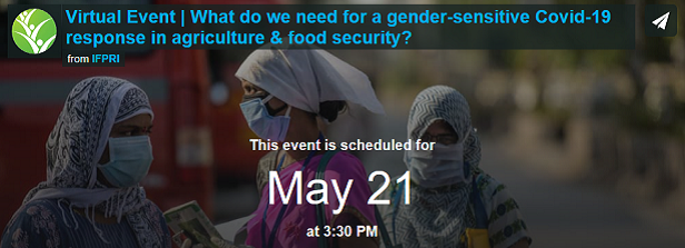 Virtual Event: Gender-sensitive Covid-19 response in agriculture and food security