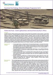 GCP-2 project Follow the Food final factsheet